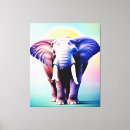 Pesquisar por elefante colorido impressão de canvas Para todos