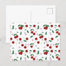 Pesquisar por vermelho de cereja cartoes postais Cerejas