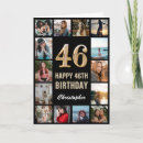 Pesquisar por 46 anos de aniversário Preto e ouro