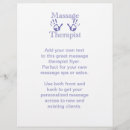 Pesquisar por saúde e bem estar flyers Massagista