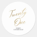 Pesquisar por aniversário de 21 anos adesivos Elegante