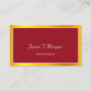 Pesquisar por vermelho e ouro cartao de visita Chefe