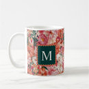 Pesquisar por monograma floral canecas Padrão