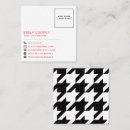 Pesquisar por houndstooth cartao de visita Profissional