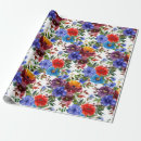 Pesquisar por flores do vermelho azul papel de presente Qualquer pessoa