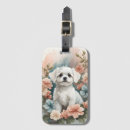 Pesquisar por do cão maltês bagagem tags Branco