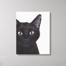 Pesquisar por gatos bonitos impressão de canvas Gatos pretos agudos