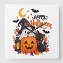 Pesquisar por gato feliz relogios de parede Festa de halloween