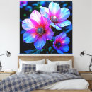 Pesquisar por fundo cor rosa impressão de canvas Arte floral