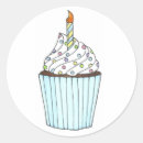 Pesquisar por cupcake com vela adesivos Aniversário