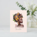 Pesquisar por cabelo afro cartoes postais Mulher africana