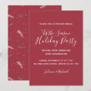 Pesquisar por festa de elegante natal convites Vermelho