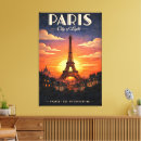 Pesquisar por vintage paris impressão de canvas Torre eiffel