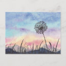 Pesquisar por dandelion cartoes postais Pintura aquarela