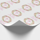 Pesquisar por flores da aguarela papel de presente Rosa