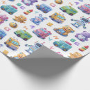 Pesquisar por aniversário do robô papel de presente Para todos