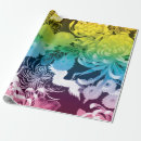 Pesquisar por flores arco íris papel de presente Para ela