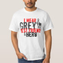 Pesquisar por cancro cerebral camisetas Fita cinzenta