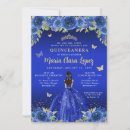 Pesquisar por butterfly quinceanera convites Azul royal