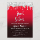 Pesquisar por vermelho e prata convites Para ela