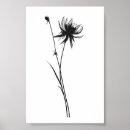 Pesquisar por flores abstratas pôsteres pósteres Preto e branco