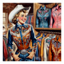 Pesquisar por vintage cowgirl pôsteres pósteres Retro