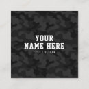 Pesquisar por camuflagem preta padrao cartao de visita Para todos