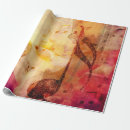 Pesquisar por nota musical papel de presente Floral