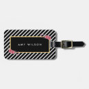 Pesquisar por listras pretas bagagem tags Chic