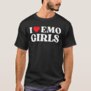 Pesquisar por coração emo camisetas Meninas