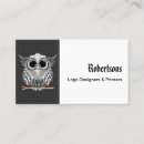 Pesquisar por corujas modernas cartao de visita Moderno