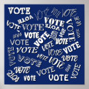 Pesquisar por voto pósteres Azul