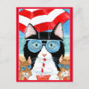Pesquisar por pintura do gato cartoes postais Casulo