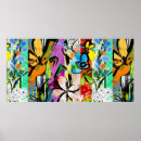 Pesquisar por flores abstratas pôsteres pósteres Floral