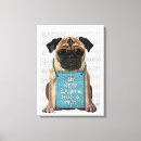Pesquisar por pugs impressão de canvas Fabfunky