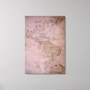 Pesquisar por mapa do mundo impressão de canvas Sul