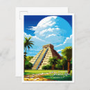 Pesquisar por chichen itza mexico cartoes postais Ilustração