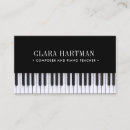 Pesquisar por música clássica cartao de visita Professor de piano