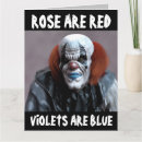 Pesquisar por palhaço mau cartoes postais Engraçado