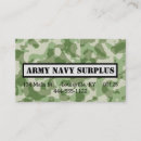 Pesquisar por camo militar cartao de visita Padrão