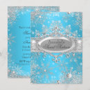 Pesquisar por winter wonderland sweet 16 convites Azul