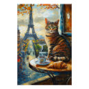 Pesquisar por gato francês pôsteres pósteres Café