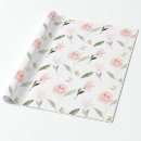 Pesquisar por flores aguarela papel de presente Chique