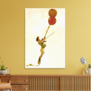 Pesquisar por balão vermelho impressão de canvas Vintage