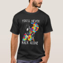 Pesquisar por caminhada do autismo camisetas Sozinho