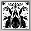 Pesquisar por coelho branco preto artes pósteres Ilustração