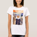 Pesquisar por munch a pintura camisetas Gato