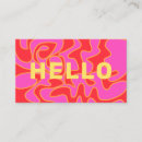 Pesquisar por rosa quente e amarelo cartao de visita Brilhante