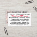 Pesquisar por alergia cartao de visita Soja