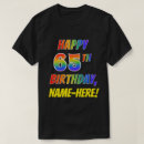 Pesquisar por nome do convidado camisetas Feliz aniversário